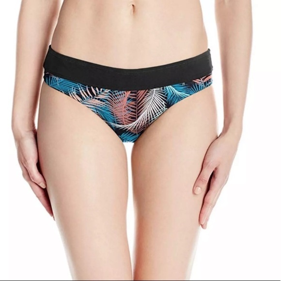 Carve Designs Catalina Bikini Bottom NWOT Black Palm - Picture 1 of 8